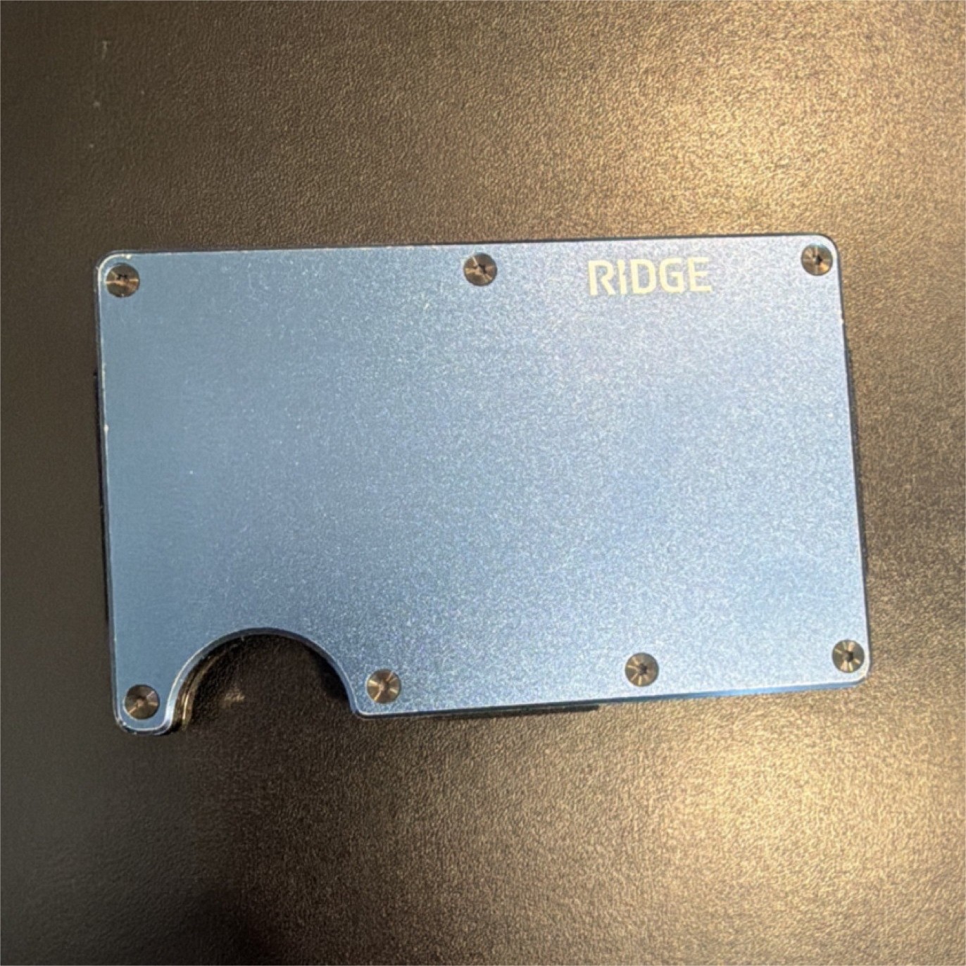 Ridge Blue Slim Fold Wallet Solid Pattern Money C… - image 1