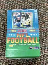 1989 Score Football Wax Box 36 Packs Factory Sealed Barry Sanders, Aikman RC