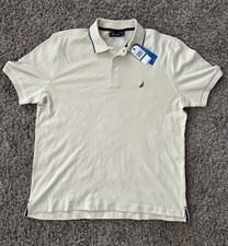 NWT Nautica Men's Classic Fit Short Sleeve Performance Deck Solid Polo Shirt