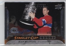 2025 Black Diamond Exquisite Collection Stanley Cup Heroes Jean Beliveau HOF 1q2