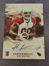 Hakeem Butler 2019 Panini Origins Rookie On Card Auto Cardinals Autograph RC. rookie card picture