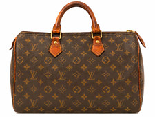 Vintage Louis Vuitton Speedy 35 Monogram Made in USA SD2140 Entrupy Authenticate