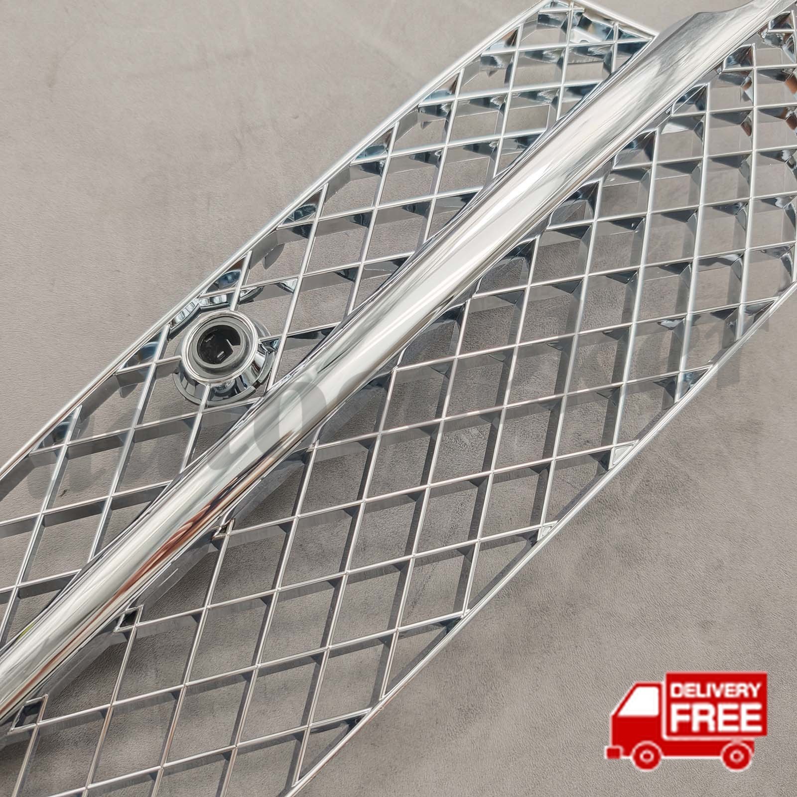 Left+Right Bumper Chrome Grill 4W0807647A for Bentley Continental Flying Spur