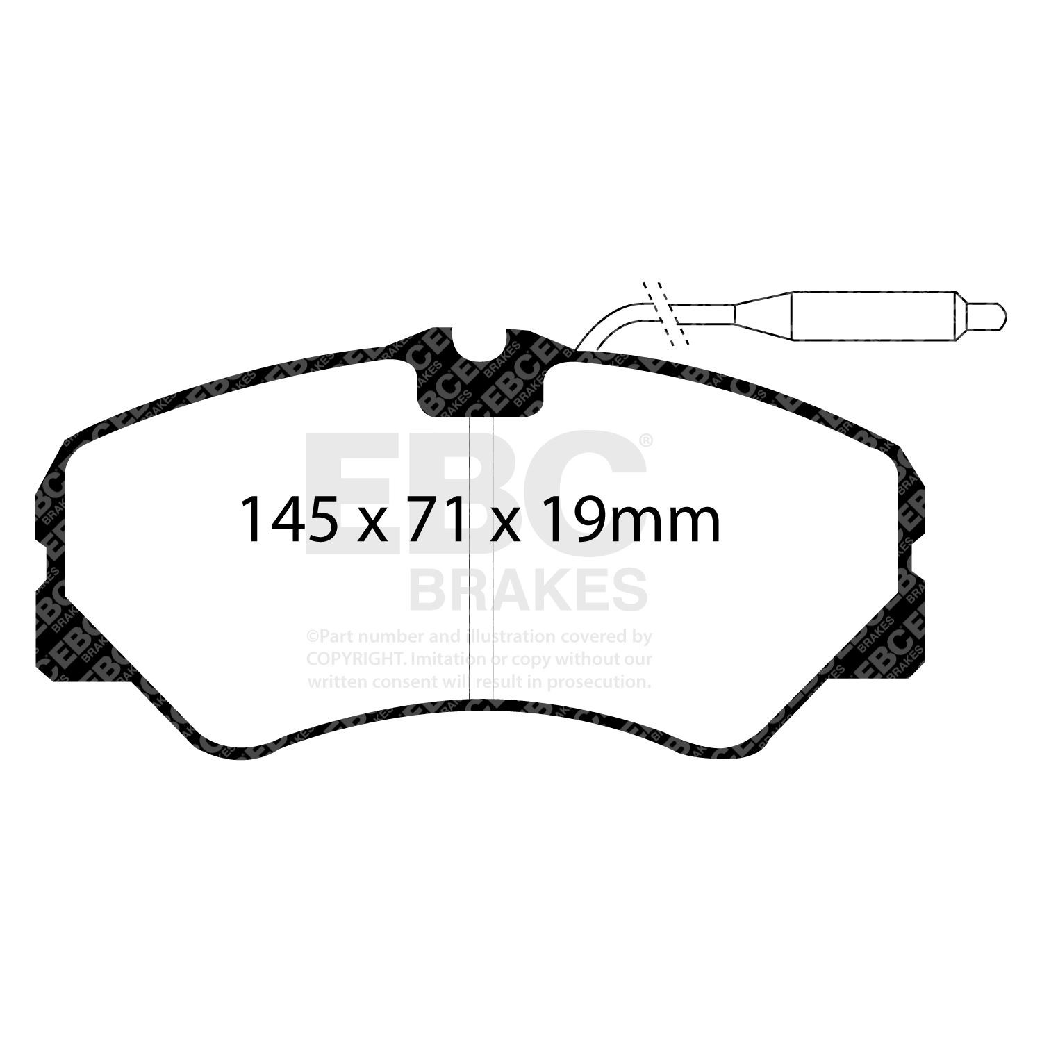 EBC DP735 BRAKE PAD SET DISC BRAKE Front