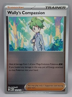 Pokemon Wally's Compassion #132/132 English Mega Evolution Reverse Holo