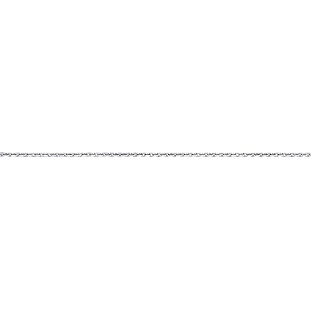 Silver Jewelco London Trace Pendant Chain Necklace 1.3mm 18 inch