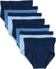HANES Best Men's Briefs, 8 Pack, Cool  Breathable Cotton Underwear BLUE L 