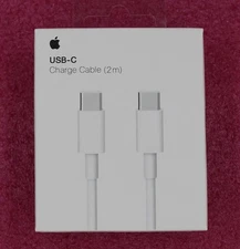 MLL82ZM-A - Apple 2M USB-C to USB-C Charging Cable (White) - NEW