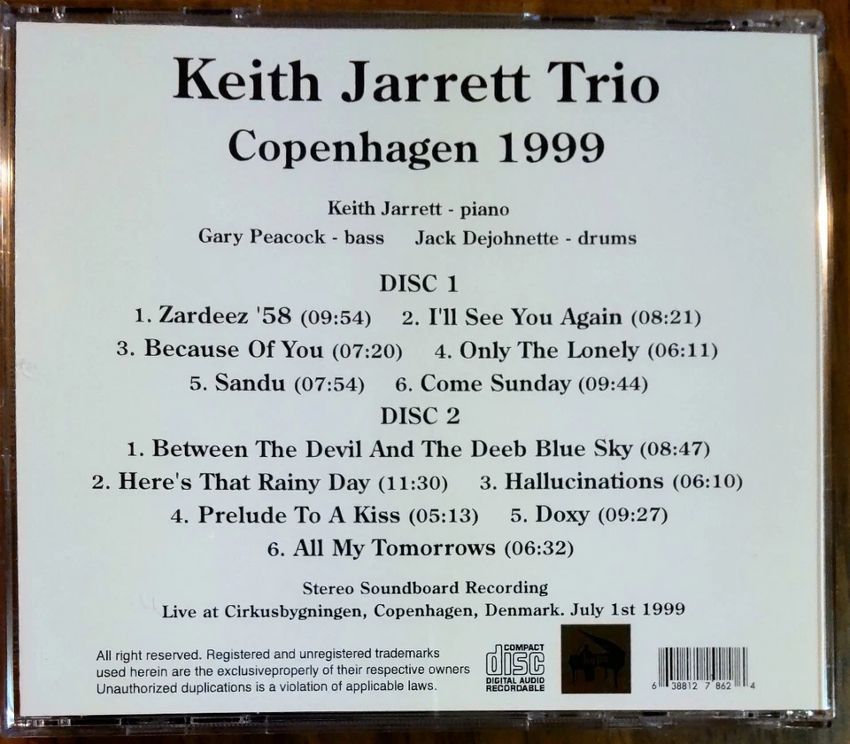 KEITH JARRETT JACK DEJOHNETTE GARY PEACOCK JAZZTIME Keith Jarrett Jack - Image 3 of 4