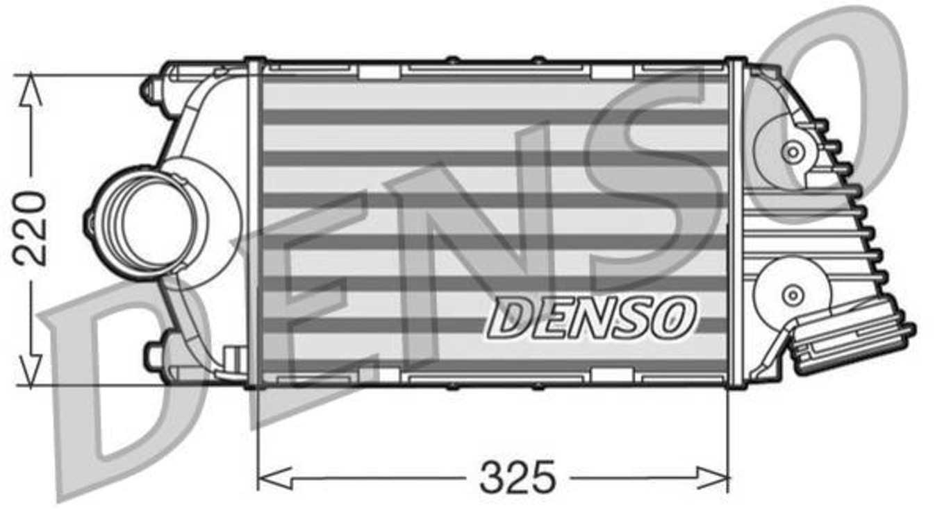 DENSO Charger Intercooler Left For PORSCHE 911 997 08-19 99711063970