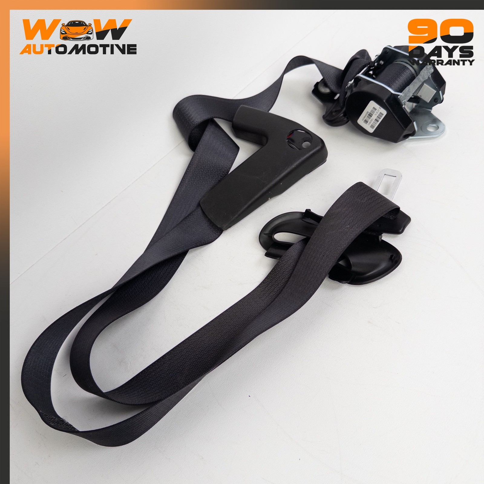 06-12 CHEVROLET CORVETTE C6 RIGHT PASSENGER SIDE SEAT BELT RETRACTOR BLACK OEM