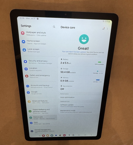 Samsung Galaxy Tab S6 Lite 10.4" SM-P613 64GB Gray WIFI Good READ - 第 10/12 張圖片