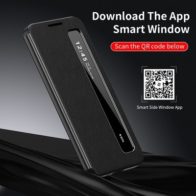 Leder Hülle Smart View Klapphülle für Samsung Galaxy S26 S25 S24 Ultra A36 A16