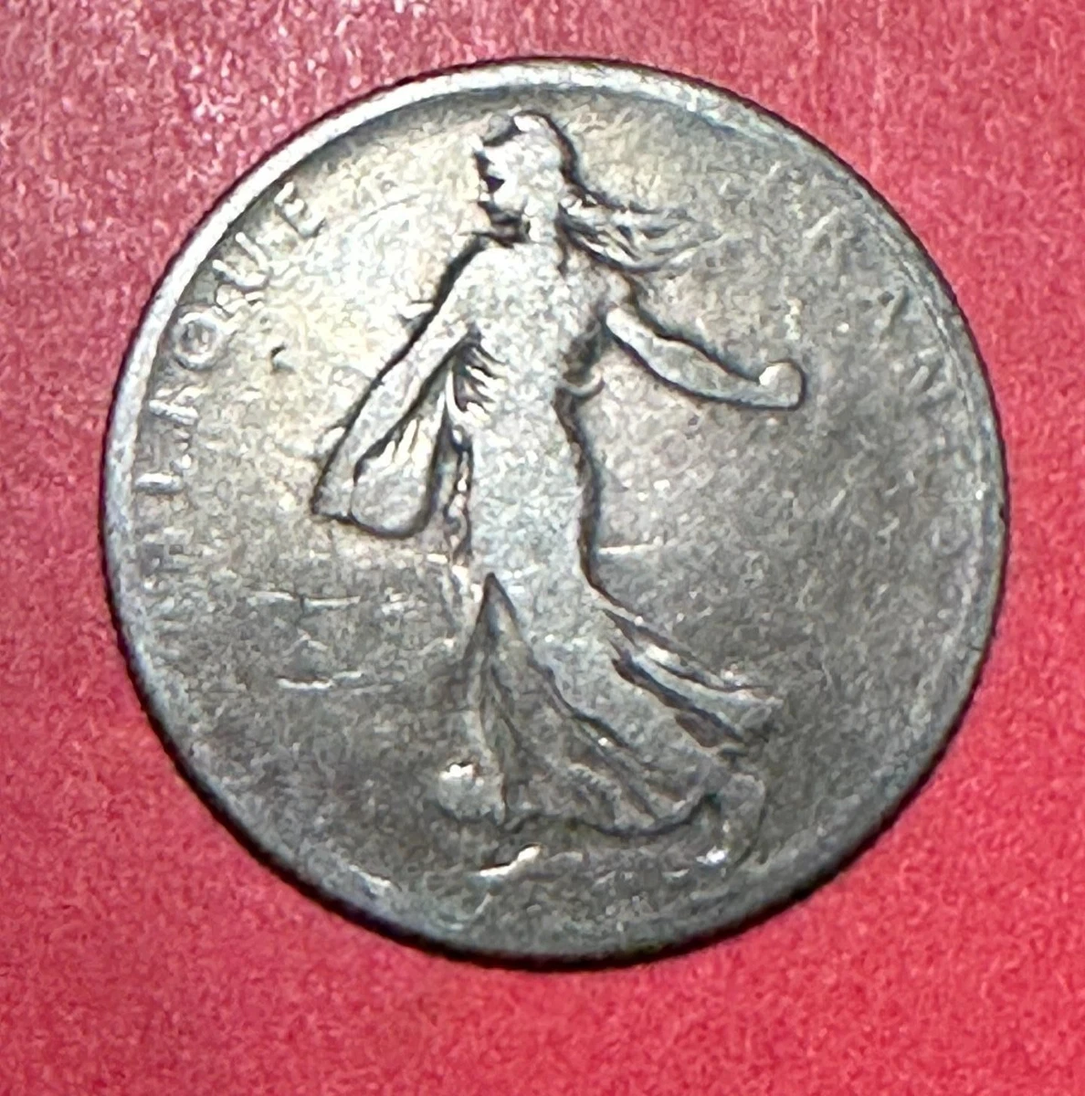 6092. 極美品 銀貨 1918年 フランス 50センチーム フランス】50サンチーム 銀貨 1897 PCGS AU58［B-0000019］ – ワールド