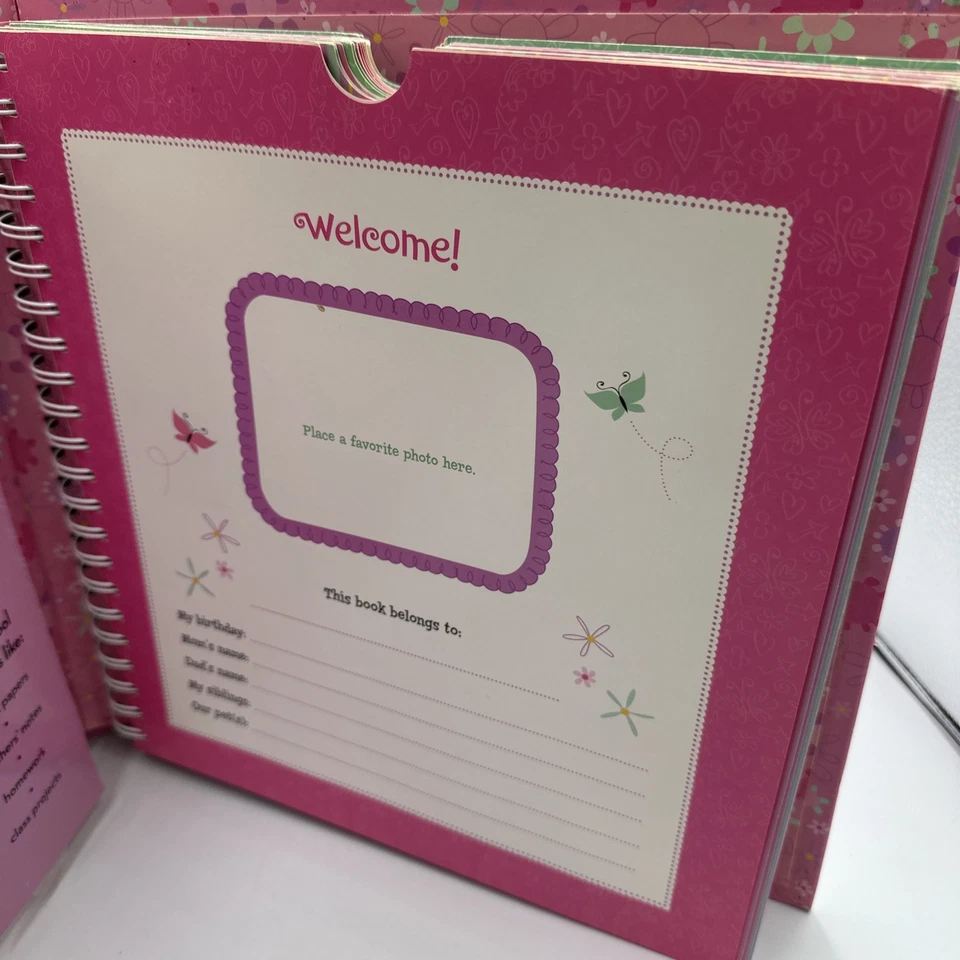 Guardián de la Memoria de los Años Escolares Rosa Moderno Floral Foto 4 de 4