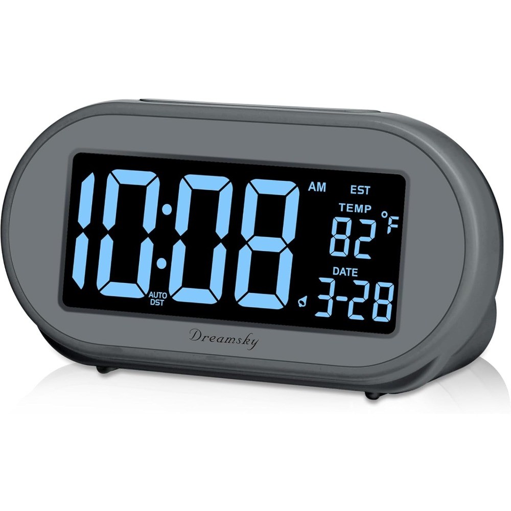 S For Bedrooms, Auto Set Digital Desk Clock For Bedside Nigh