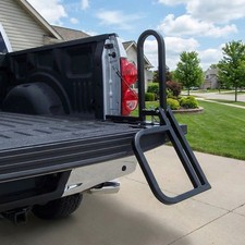 Foldable Pickup Truck Tailgate One-Step Ladder 300LBS Load Capacity Universal