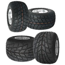 4pc 10x4.50-5 10x4.5-5 Rain 5" Wheels Rim Tires for Drift Trike ATV Quad Buggy