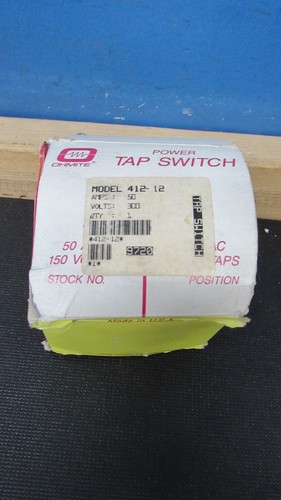 Ohmite 412-12 50 amp 300 volt power tap switch | eBay