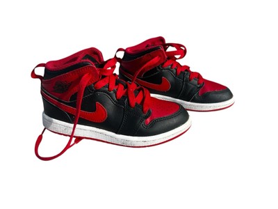 Jordan 1 Mid Alternate Bred Pre School Size 12c New DQ8424-060 Air Jordan Kid 