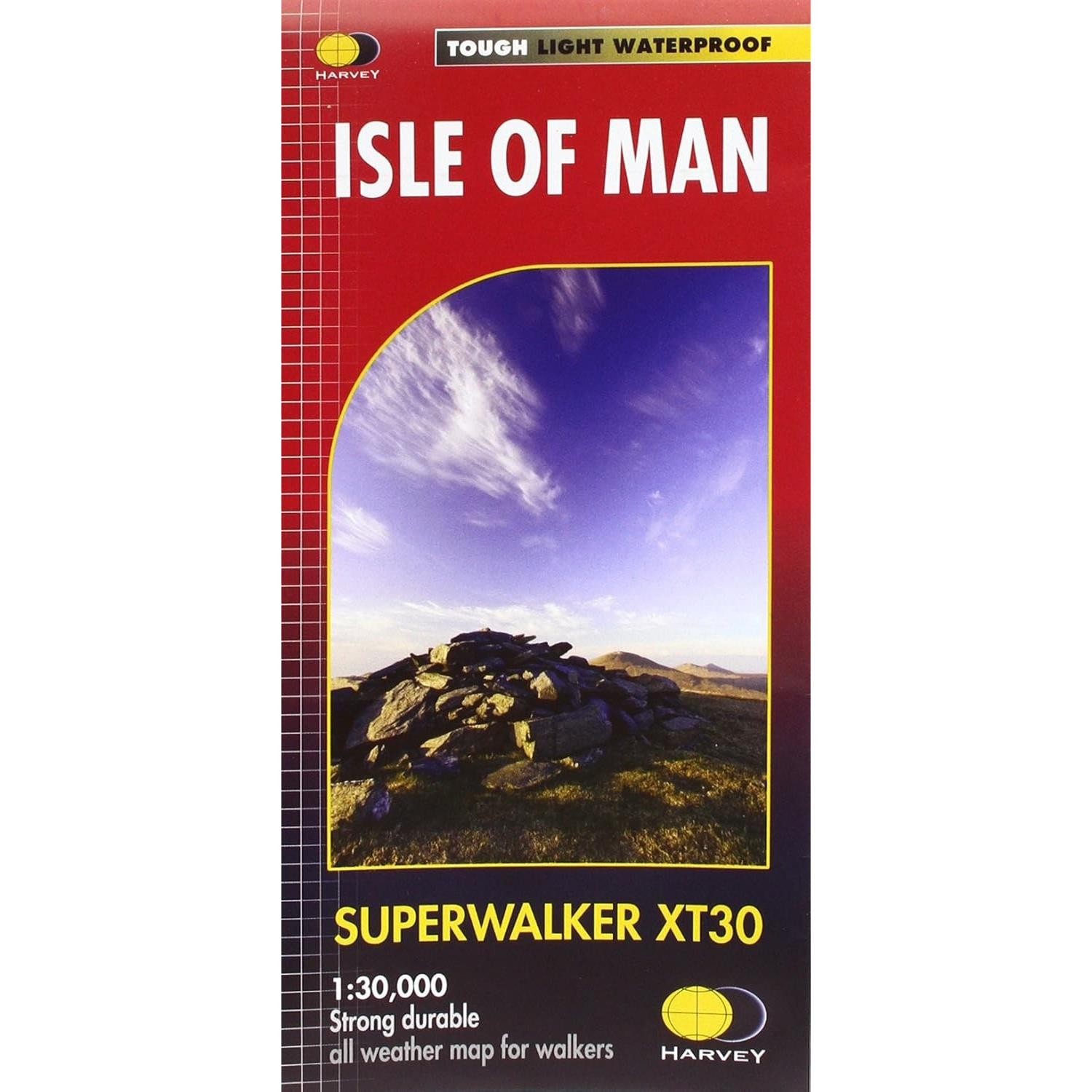 Isle of Man Walking Map Outdoor Hiking Strong Waterproof Light Navigation