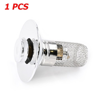 #ad 1 PCS Stainless Steel Floor Drain Filter Bathroom Sink Hair Catcher Drain Filter $3.99