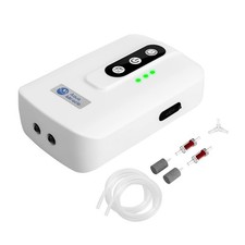 Lithium Battery Powered Portable Dual Outlet Aquarium Air Pump for Fish Tank up