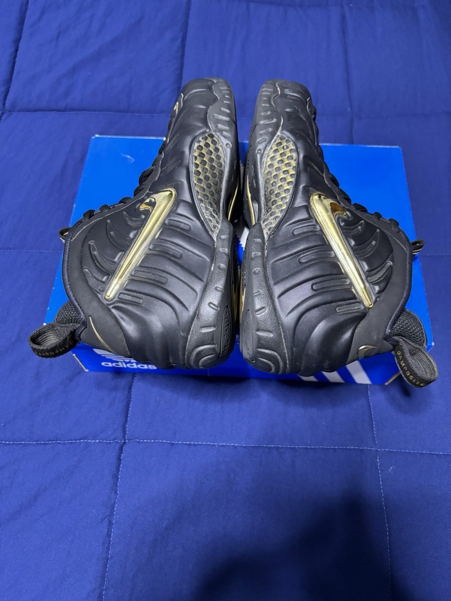 nike foamposite pro black gold 2018