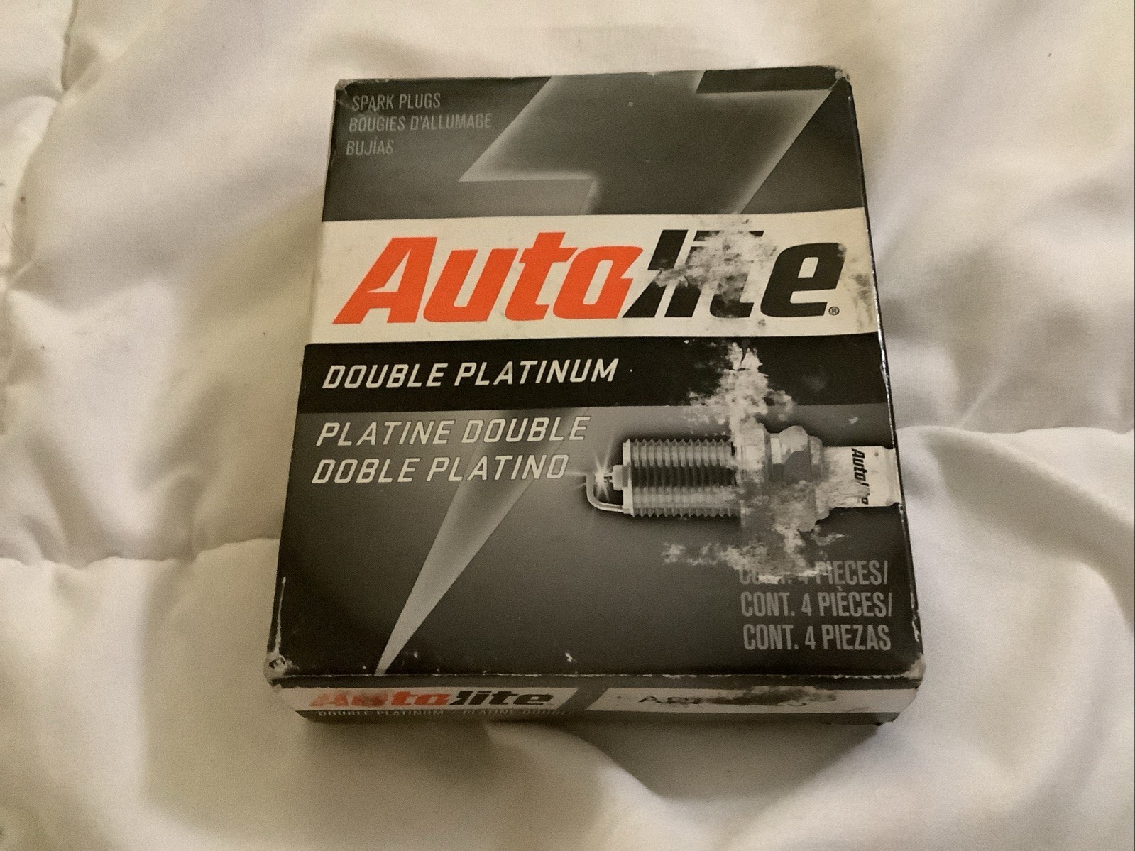 New AUTOLITE Double Platinum APP3923 Spark Plug Pack Of 4