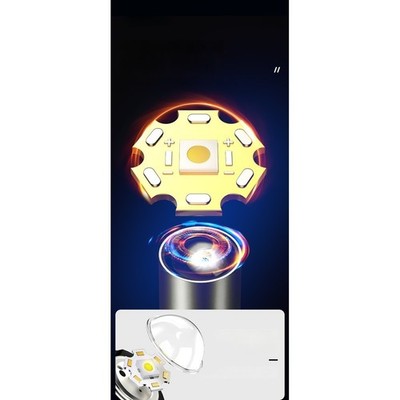 für akku LED Taschenlampe White Beam Technologie Dreifach Lichtquelle