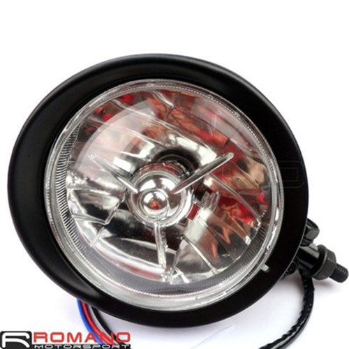 10mm Bolt Motorcycle Headlight For Harley Softail FXEF Rocker FXSTSS Chopper 12V - Afbeelding 5 van 8