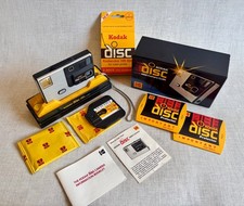 Vintage 1980s Kodak Disc 4000 Camera in Org. Box w/ Paperwork 2 Discs