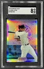 DEREK JETER SGC 8 1995 BOWMAN'S BEST #1 ROOKIE REFRACTOR RC YANKEES 851