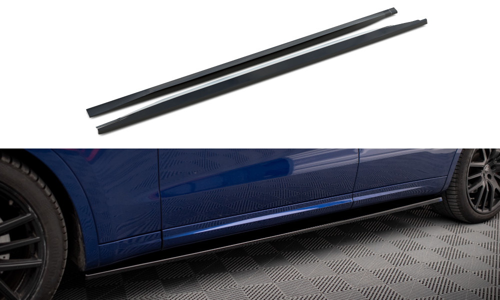 Rajouts bas de caisse Levante Trofeo Mk1 noir brillant pour optimiser le profil