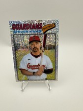 Steven Kwan 2026 Topps Heritage SP Silver Sparkle #139 Cleveland Guardians