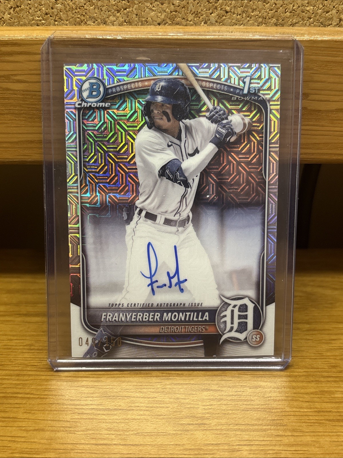 2025 Bowman Chrome Franyerber Montilla HTA Choice Refractor /150 1st Auto
