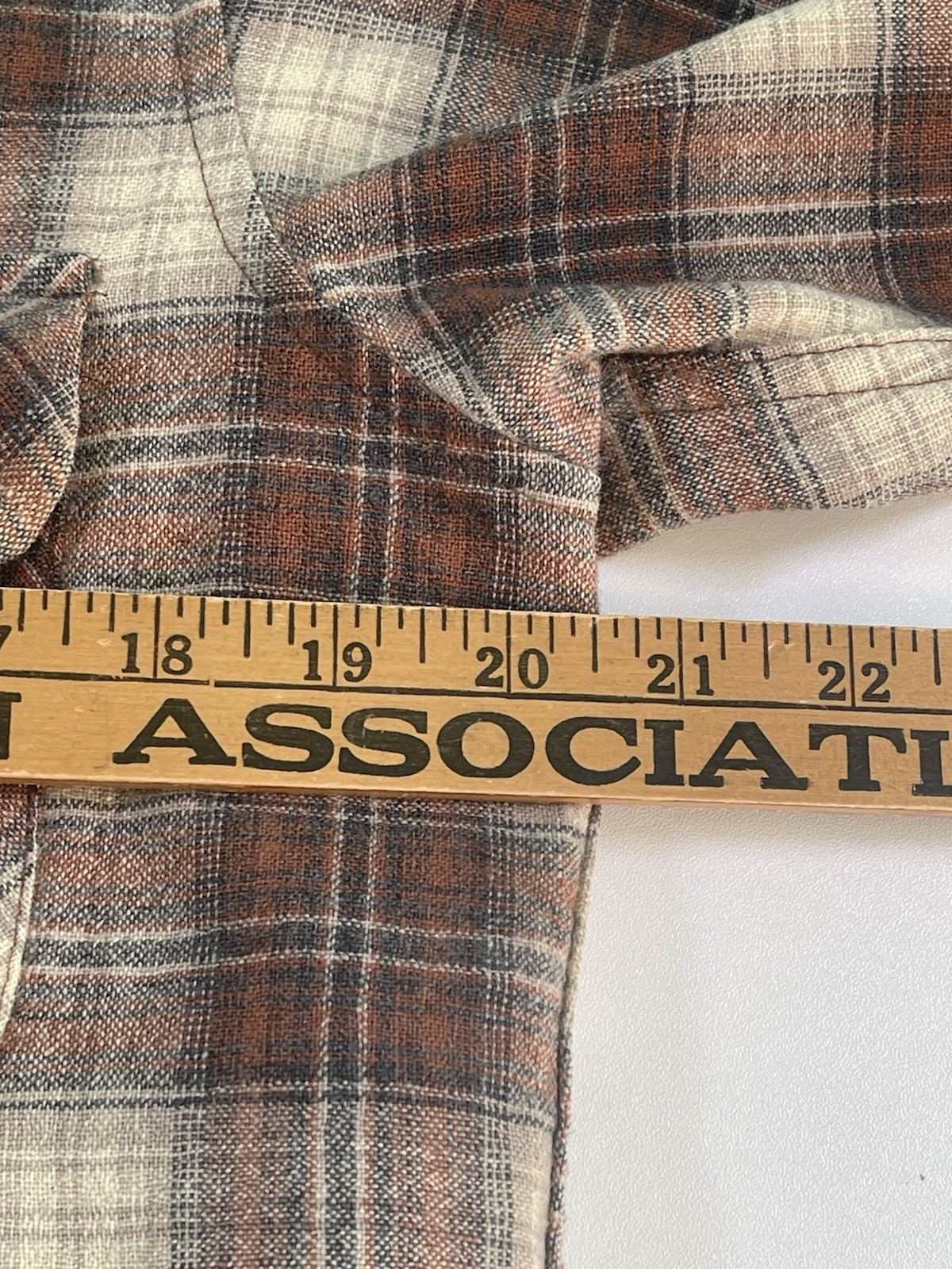 Vtg 70s Pendleton Wool Shadow Brown Loop Board Sh… - image 10