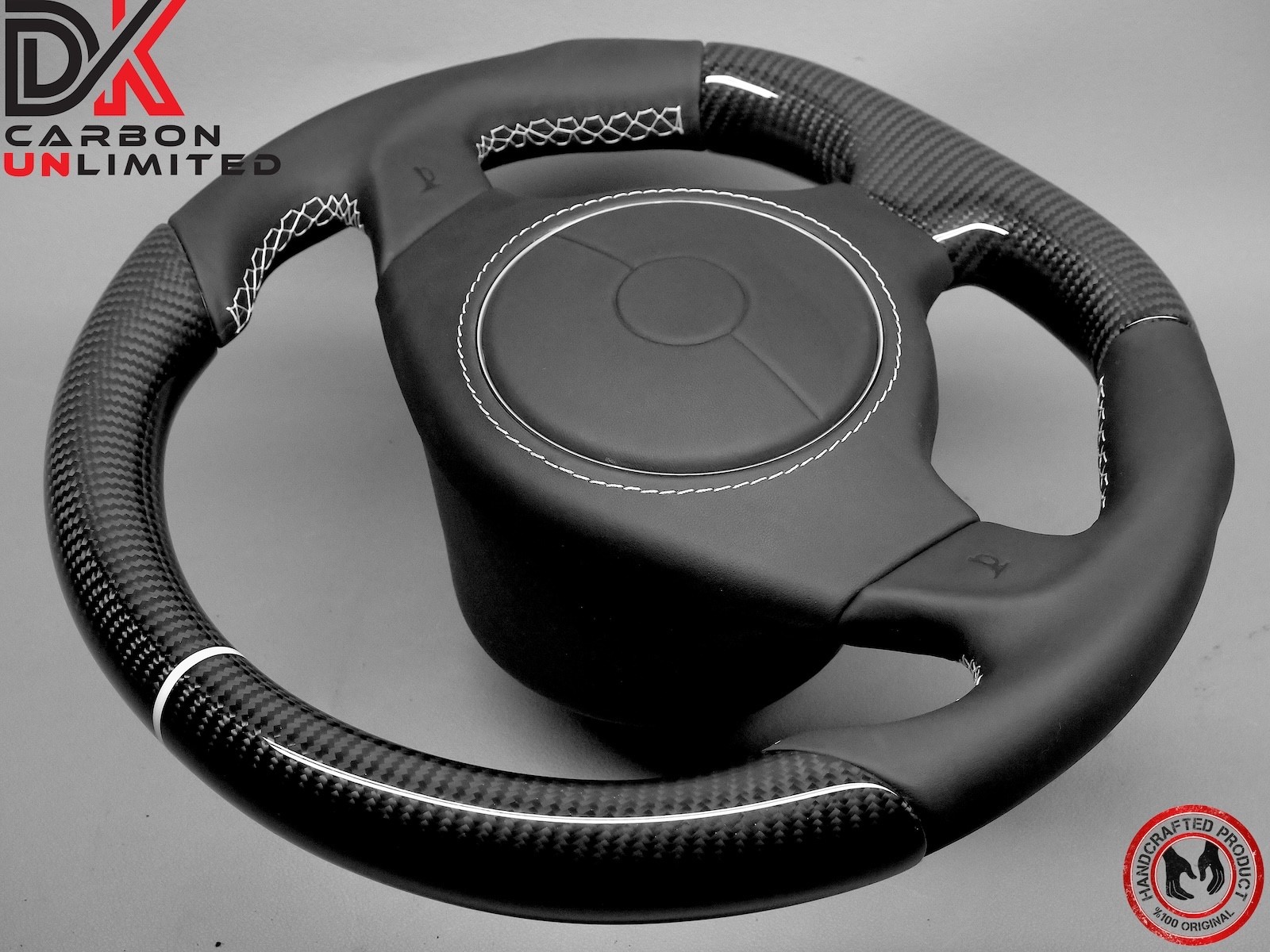 Lamborghini Murcielago LP640 LP650 LP670 White Ring Carbon Steering Wheel v3
