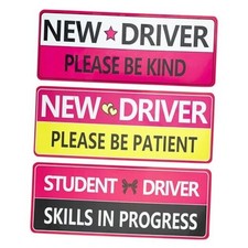 3PCS Student Driver Magnet for Car - Removable Student Driver - 3pcs-1