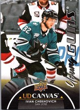 2021-22 Upper Deck UD Canvas YOUNG GUNS BLACK Ivan Chekhovich San Jose Sharks