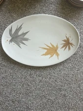Iroquois China Harvest Time Ben Seibel Informal Maple Leaves 15" Platter 