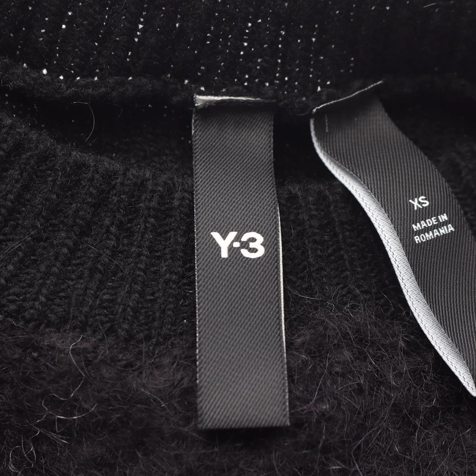 Y-3 × Adidas Pullover Sweater Knit Wool Nylon/Mohair Black Size XS Used mens - Image 3 of 4