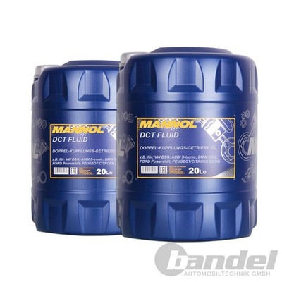 2x 20L MANNOL DCT DOPPELKUPPLUNGSGETRIEBEÖL auch passend für VW DSG BMW DKG uvm.