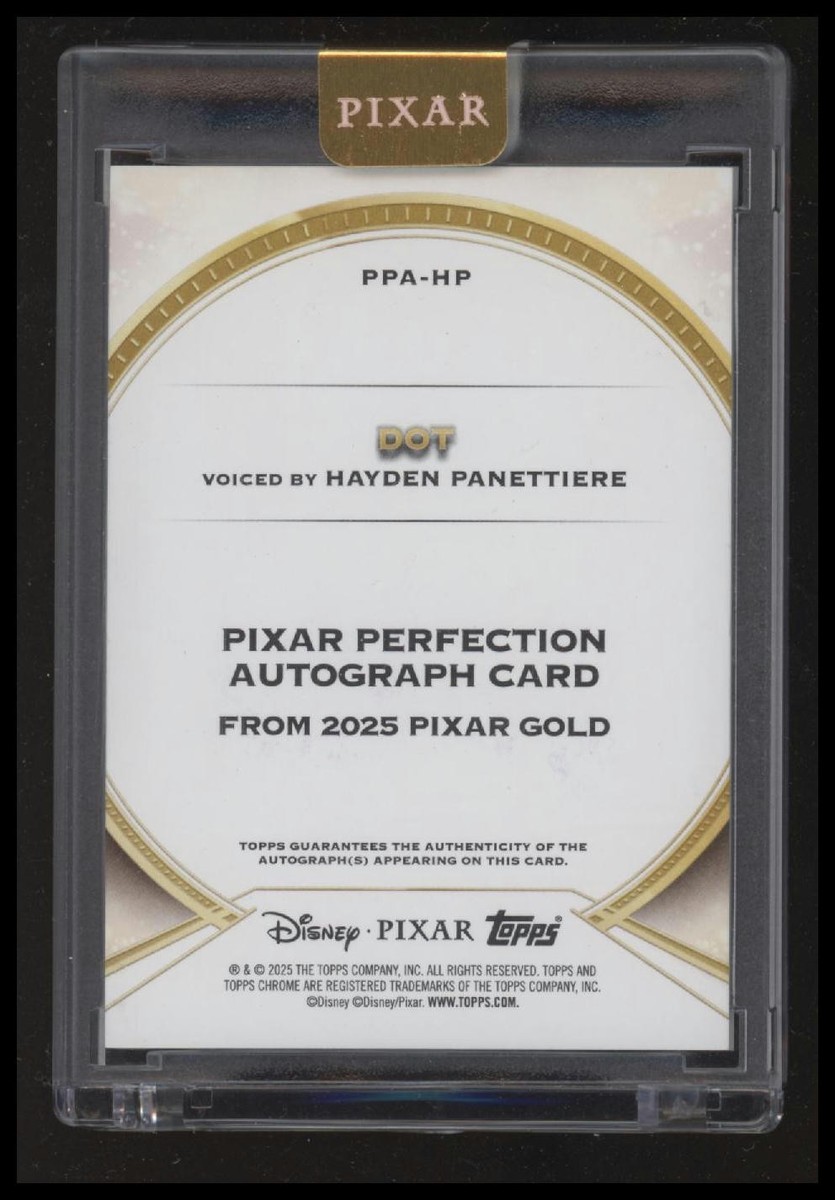 2025 Topps Pixar Gold - Pixar Perfection Auto #PPA-HP Dot Hayden