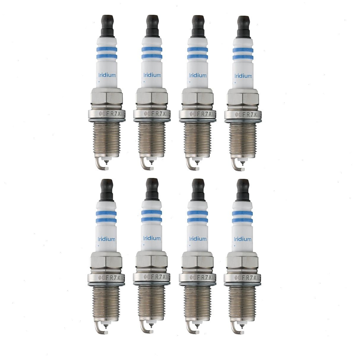 8 pc Bosch Double Iridium Spark Plugs for 2001 Jaguar Vanden Plas 4.0L V8 jm