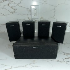 Sony SS-MSP75 Surround Sound Speakers 4 SS-CNP75 Center Speaker Home Theater