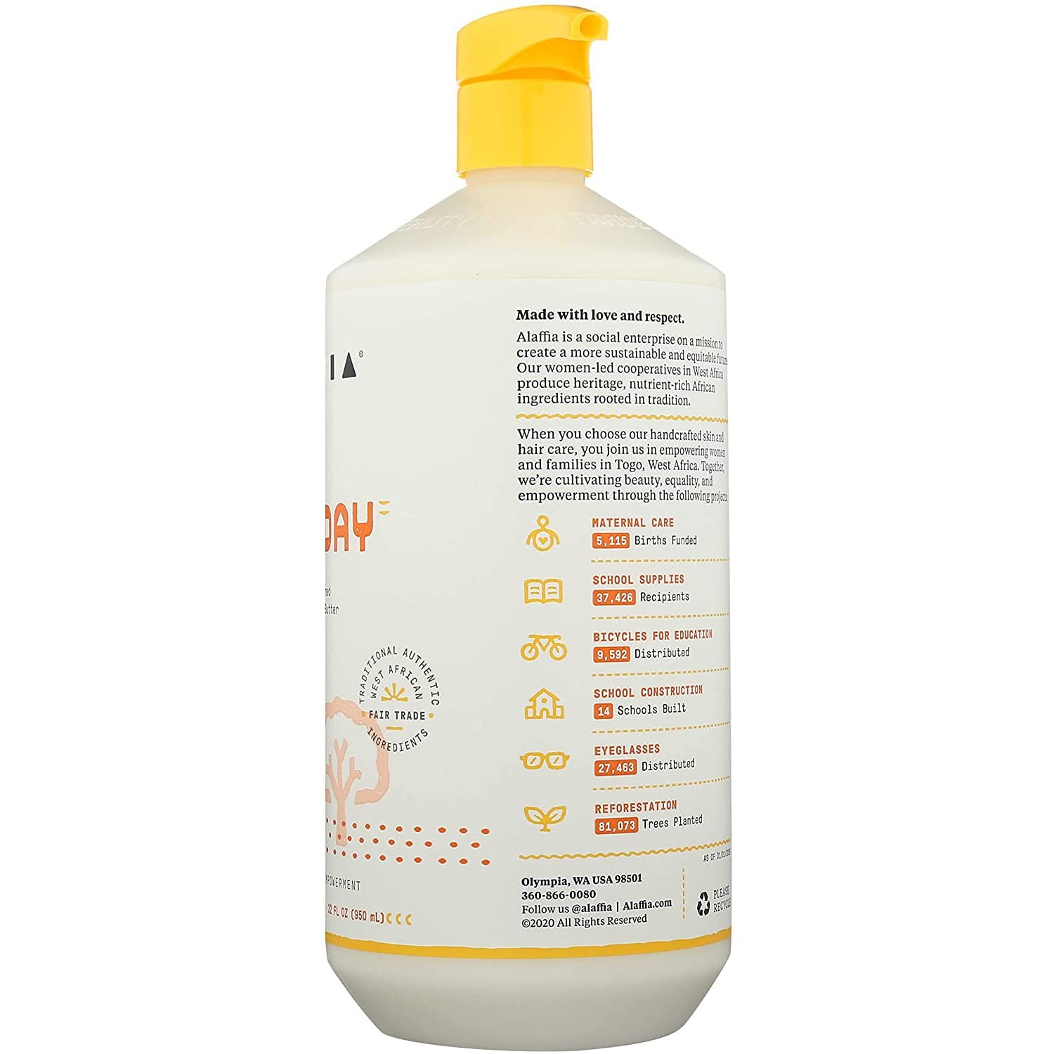 Alaffia EveryDay Shea Conditioner, Moisturizes, Restores and Protects