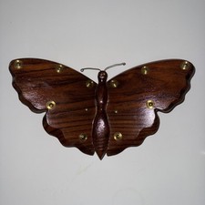 Vintage MCM Wall Wood Butterfly 10.5  X 6 