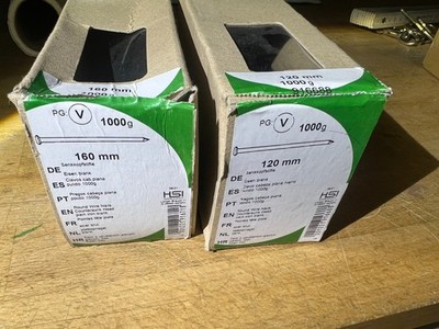 2 Packungen Nägel 120mm + 160mm   Senkkopfstifte Eisen Blank  / Aktion T3