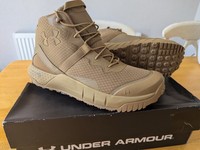 Under Armour UA Mens Micro G Valsetz Mid Tactical Boots/Trainers Coyote UK 11